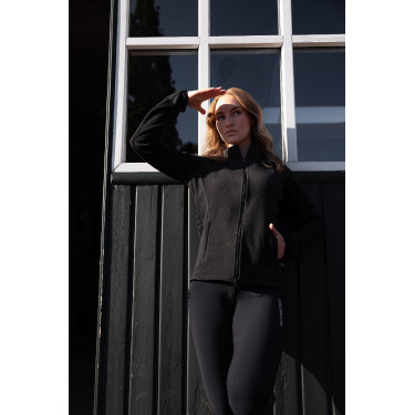 Veste d'équitation polaire stretch B Vertigo Cleo femme Noir