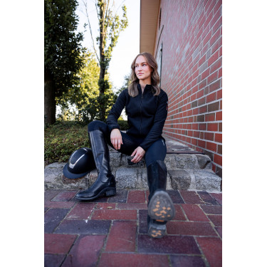 Stretch fleece paardrijjas B Vertigo Cleo dames Zwart