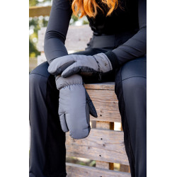 Reflecterende 3-vinger wanten Horze Donker reflecterend zilver Reflecterende 3-vinger wanten Horze Donker reflecterend zilver