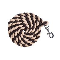 Longe HKM Cotton avec mousqueton Marron / beige Longe HKM Cotton avec mousqueton Marron / beige