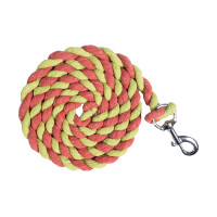 Longe HKM Cotton avec mousqueton Vert pomme / néon corail Rose Longe HKM Cotton avec mousqueton Vert pomme / néon corail Rose