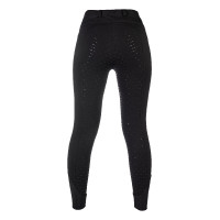 Pantalon HKM chauffant Comfort Style 1/1 siliconne sans batterie femme Noir