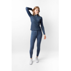 Chemise d'entraînement Horze Eloise Indigo vintage Bleu marine