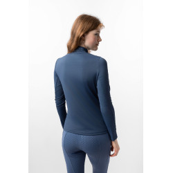 Chemise d'entraînement Horze Eloise Indigo vintage Bleu marine