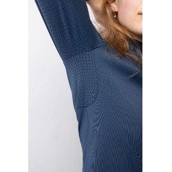 Chemise d'entraînement Horze Eloise Indigo vintage Bleu marine