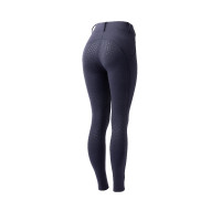 Winterlegging dames met volledige grip Horze Dea Bleu polaire