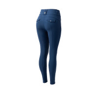 Pantalon d'équitation femme B Vertigo thermique grip intégral Enya Marine titan Bleu marine