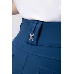 Pantalon d'équitation femme B Vertigo thermique grip intégral Enya Marine titan Bleu marine