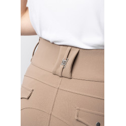 Pantalon d'équitation femme B Vertigo thermique grip intégral Enya Brun boue Beige Pantalon d'équitation femme B Vertigo thermique grip intégral Enya Brun boue Beige