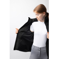 Mouwloze bodywarmer Horze Oona Zwart kaviaar