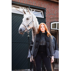 Mouwloze bodywarmer Horze Oona Zwart kaviaar