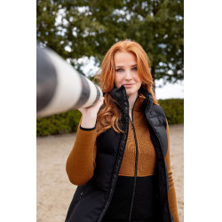 Mouwloze bodywarmer Horze Oona Zwart kaviaar