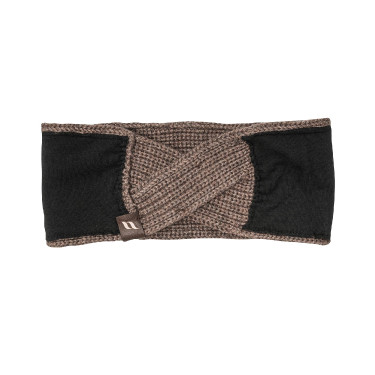 Bandeau Back on Track Nora en laine torsadée Marron Bandeau Back on Track Nora en laine torsadée Marron