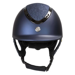 EQ3 Pardus Smooth Top helm met draaiknop Back on Track Glitterblauw EQ3 Pardus Smooth Top helm met draaiknop Back on Track Glitterblauw