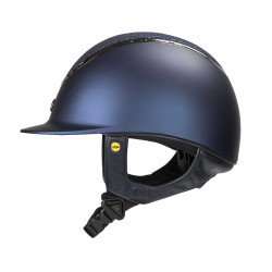 EQ3 Pardus Smooth Top helm met draaiknop Back on Track Glitterblauw EQ3 Pardus Smooth Top helm met draaiknop Back on Track Glitterblauw