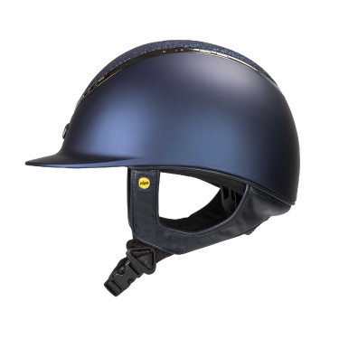 EQ3 Pardus Smooth Top helm met draaiknop Back on Track Glitterblauw EQ3 Pardus Smooth Top helm met draaiknop Back on Track Glitterblauw