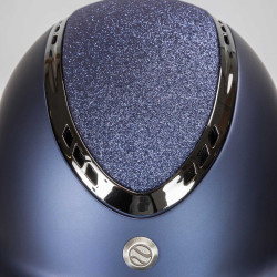 EQ3 Pardus Smooth Top helm met draaiknop Back on Track Glitterblauw EQ3 Pardus Smooth Top helm met draaiknop Back on Track Glitterblauw