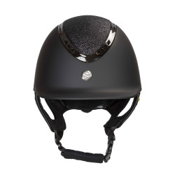 Casque EQ3 Pardus Smooth Top avec molette Back on Track Noir pailleté
