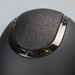 Casque EQ3 Pardus Smooth Top avec molette Back on Track Noir pailleté