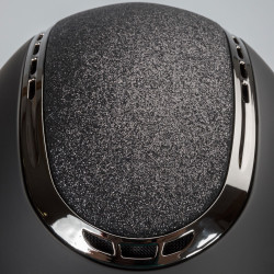 Casque EQ3 Pardus Smooth Top avec molette Back on Track Noir pailleté