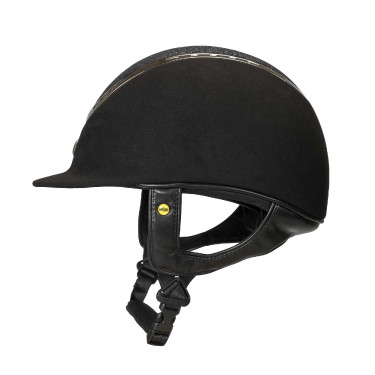Casque EQ3 Pardus Microfibre avec molette Back on Track Noir pailleté