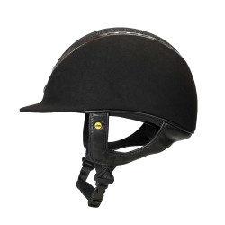 EQ3 Pardus Microvezel Helm met draaiknop Back on Track Zwart met glitters