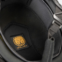 Casque EQ3 Pardus Microfibre avec molette Back on Track Noir pailleté