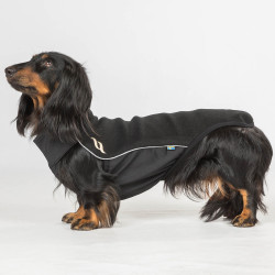 Couverture Back on Track pour chien pull-over polaire Eddie Noir