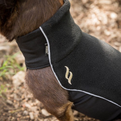 Couverture Back on Track pour chien pull-over polaire Eddie Noir