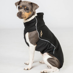 Couverture Back on Track pour chien pull-over polaire Eddie Noir