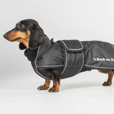 Lange jas voor hond Back on Track Buddy Zwart Lange jas voor hond Back on Track Buddy Zwart
