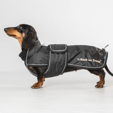 Manteau long pour chien Back on Track Buddy Noir Manteau long pour chien Back on Track Buddy Noir