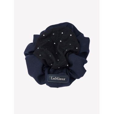 Chouchou LeMieux met Crystal Hair Net Marine / zwart Blauw