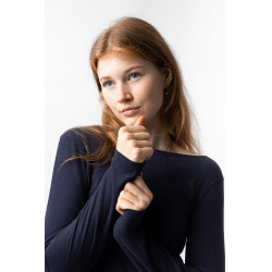 Thermisch onderhemd Horze Tess Polaireblauw Marineblauw