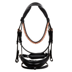 Bridon Ninfea en cuir de veau Acavallo Noir Bridon Ninfea en cuir de veau Acavallo Noir