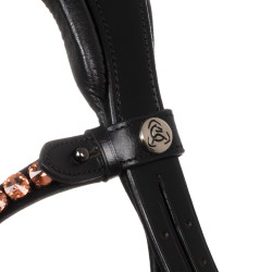 Bridon Ninfea en cuir de veau Acavallo Noir Bridon Ninfea en cuir de veau Acavallo Noir