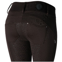 Pantalon d'équitation thermique full grip Horze Rhea enfant poches arrière Faucon brun Marron Pantalon d'équitation thermique full grip Horze Rhea enfant poches arrière Faucon brun Marron