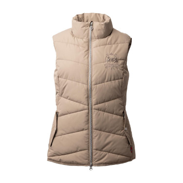 Gewatteerd Rijvest B Vertigo Cordelia Bruin modder Beige