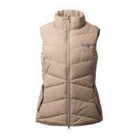 Doudoune sans manches matelassé B Vertigo Cordelia Brun boue Beige