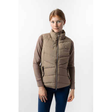 Gewatteerd Rijvest B Vertigo Cordelia Bruin modder Beige