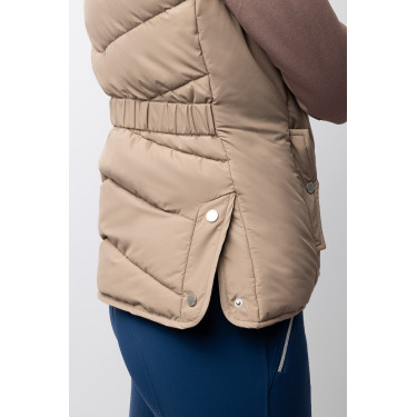Gewatteerd Rijvest B Vertigo Cordelia Bruin modder Beige