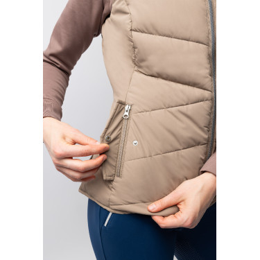 Gewatteerd Rijvest B Vertigo Cordelia Bruin modder Beige