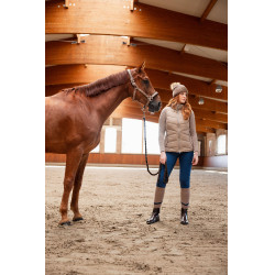 Gewatteerd Rijvest B Vertigo Cordelia Bruin modder Beige