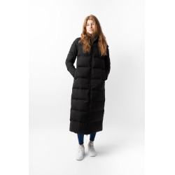 Manteau long Paloma matelassé femme Horze Noir caviar Manteau long Paloma matelassé femme Horze Noir caviar