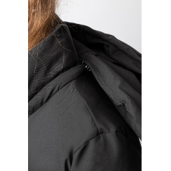 Manteau long Paloma matelassé femme Horze Noir caviar Manteau long Paloma matelassé femme Horze Noir caviar