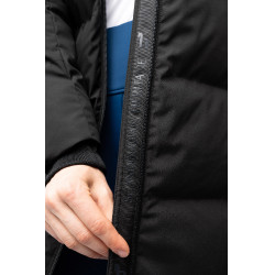 Manteau long Paloma matelassé femme Horze Noir caviar Manteau long Paloma matelassé femme Horze Noir caviar