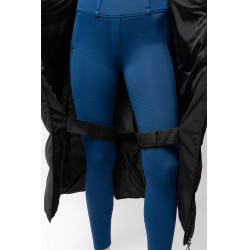 Manteau long Paloma matelassé femme Horze Noir caviar Manteau long Paloma matelassé femme Horze Noir caviar