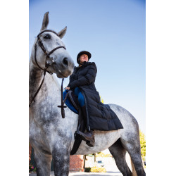 Manteau long Paloma matelassé femme Horze Noir caviar Manteau long Paloma matelassé femme Horze Noir caviar