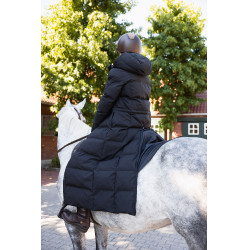 Manteau long Paloma matelassé femme Horze Noir caviar Manteau long Paloma matelassé femme Horze Noir caviar