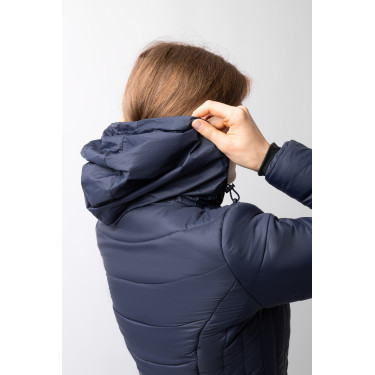 Veste d'équitation matelassée Horze Astrid femme Bleu polaire Bleu marine